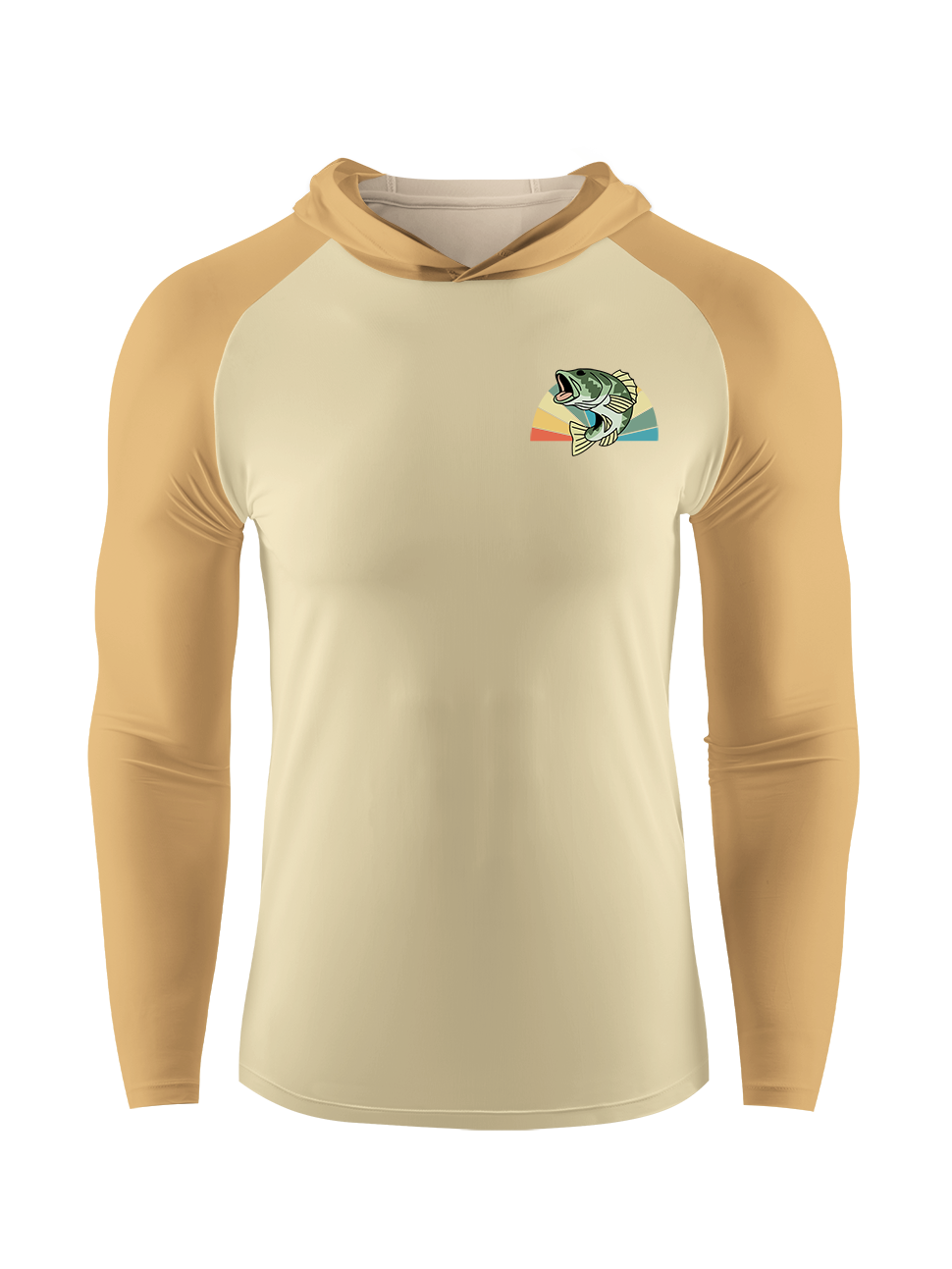 Skeleton Fishing Humor UPF Hoodie