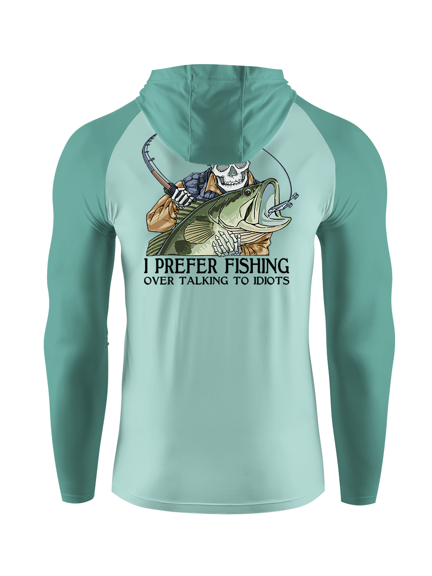 Talk Less Fish More UPF Hoodie