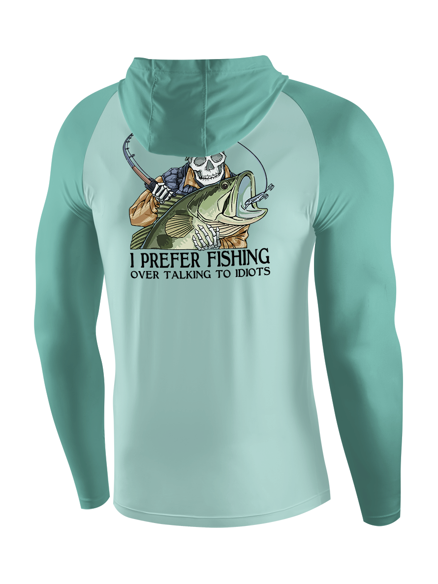 Talk Less Fish More UPF Hoodie