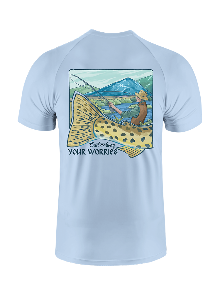 Cast Away Your Worries UPF Tee