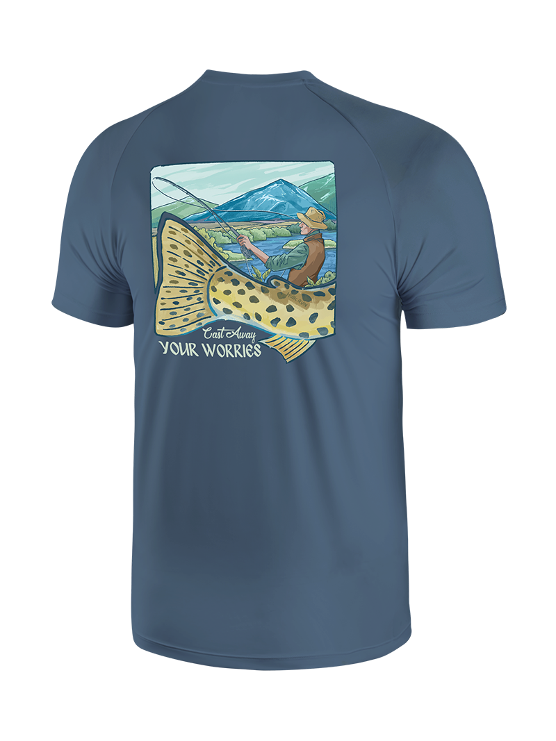Cast Away Your Worries UPF Tee