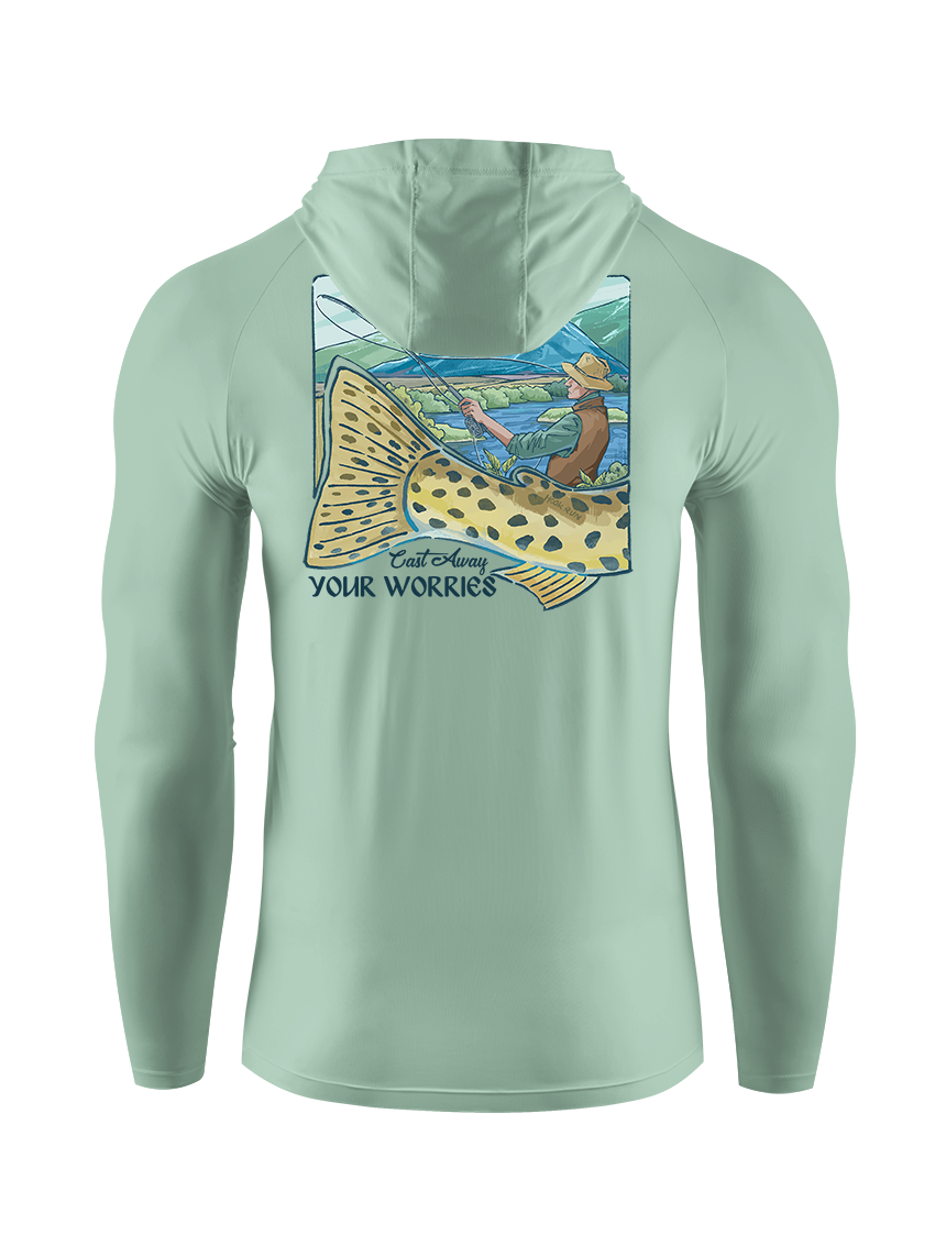 Cast Away Your Worries UPF Hoodie