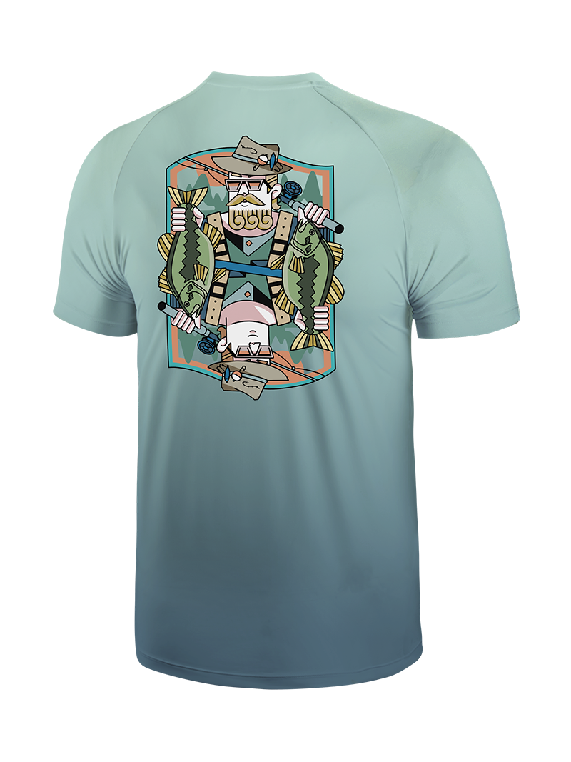 Fishing Together Bonding Forever Gradient Fishing Tee