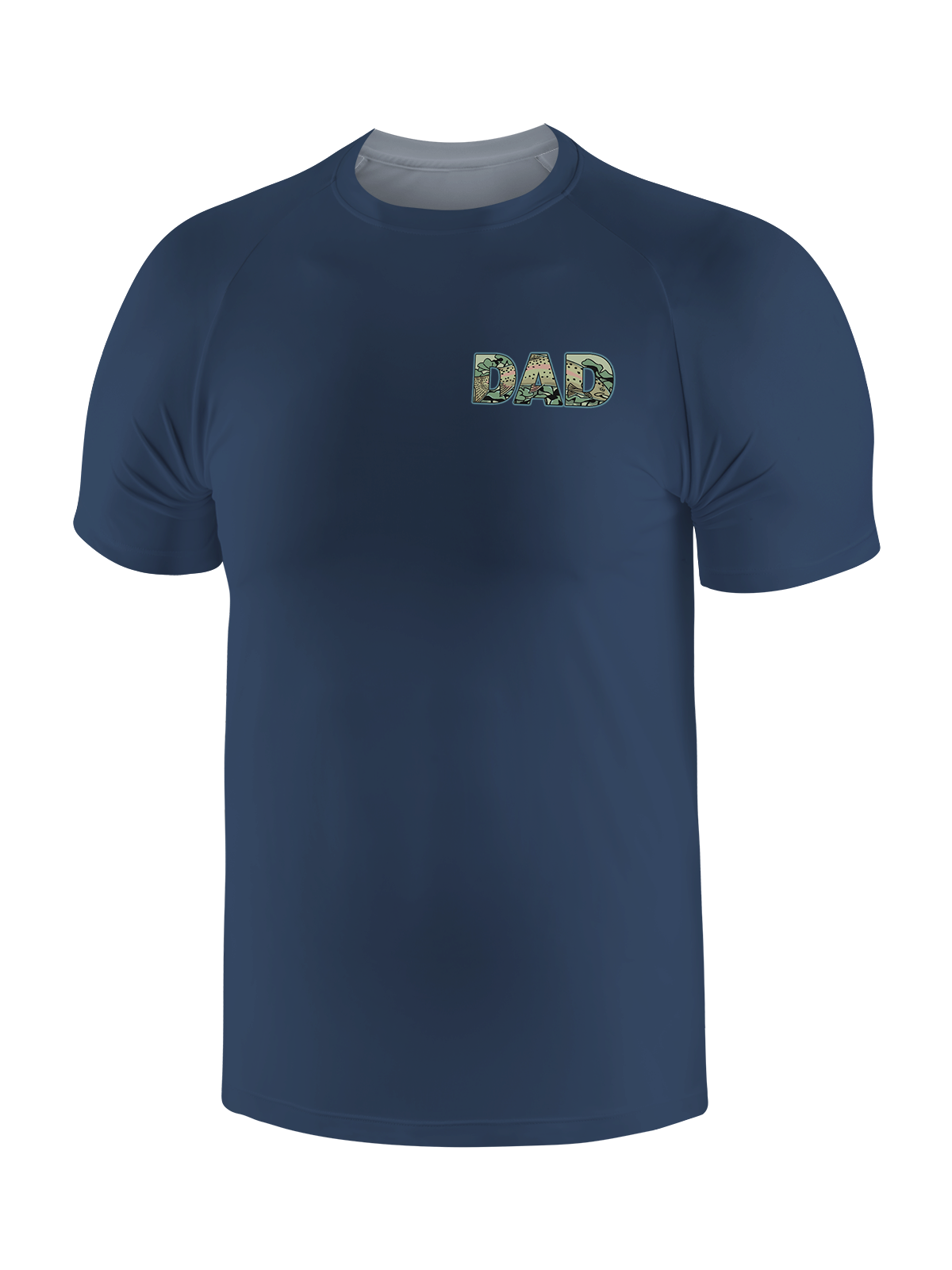 Fishing Dad Nutrition Facts Funny UPF Tee