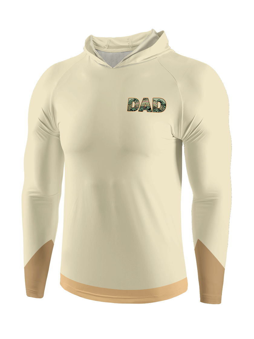 Fishing Dad Nutrition Facts Funny UPF Hoodie
