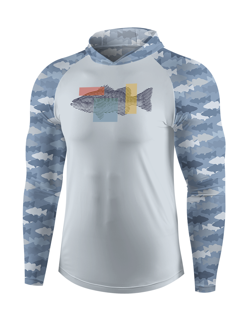 Fishing Dreams in Fingerprints UPF Hoodie