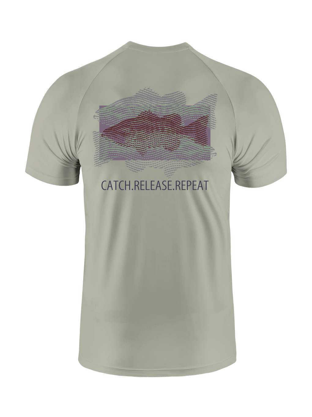 Fishing Dreams in Fingerprints UPF Tee