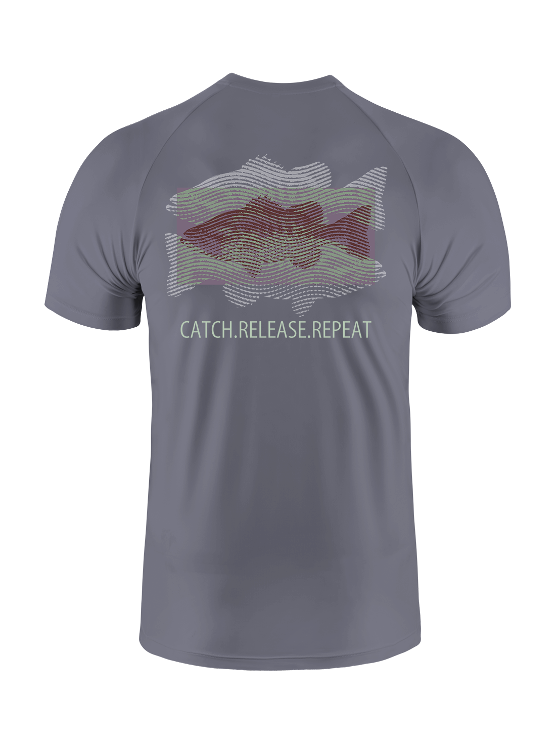 Fishing Dreams in Fingerprints UPF Tee