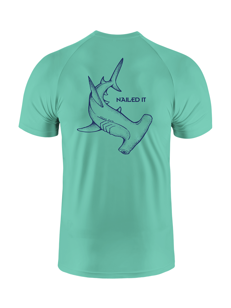 Nailed It Funny Hammerhead Shark UPF Tee