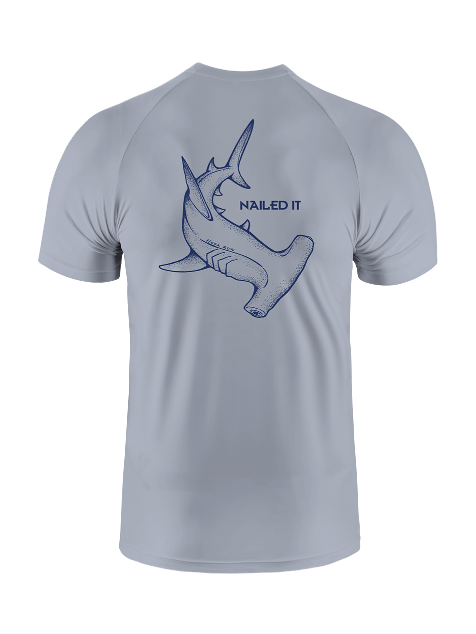 Nailed It Funny Hammerhead Shark UPF Tee