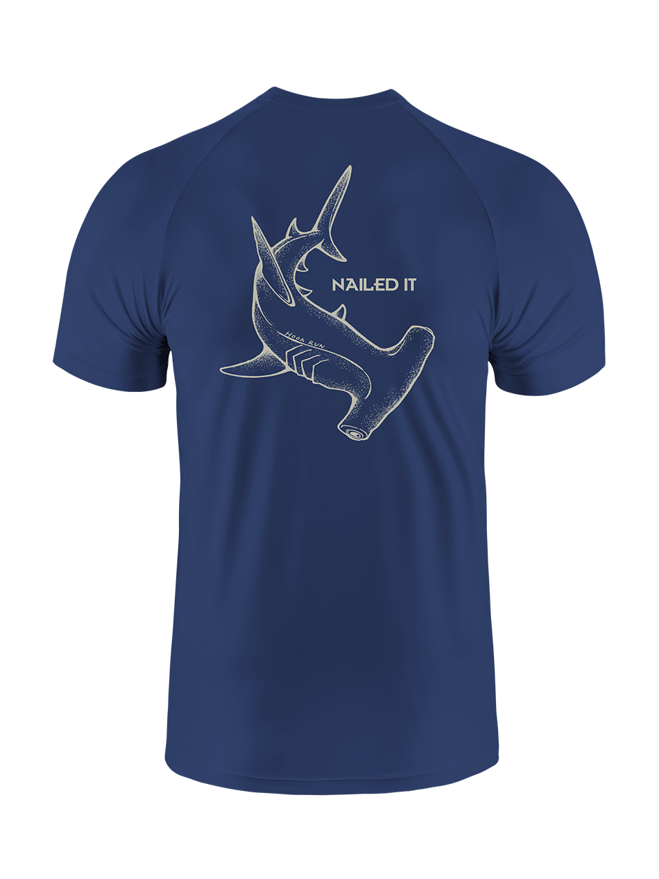 Nailed It Funny Hammerhead Shark UPF Tee