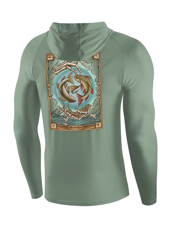 The Circle of Life Enchanted Trout UPF Hoodie