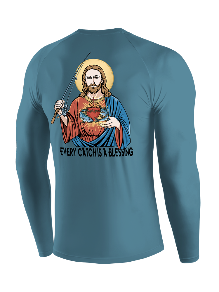 Every Catch Is a Blessing UPF Long Sleeve Shirt