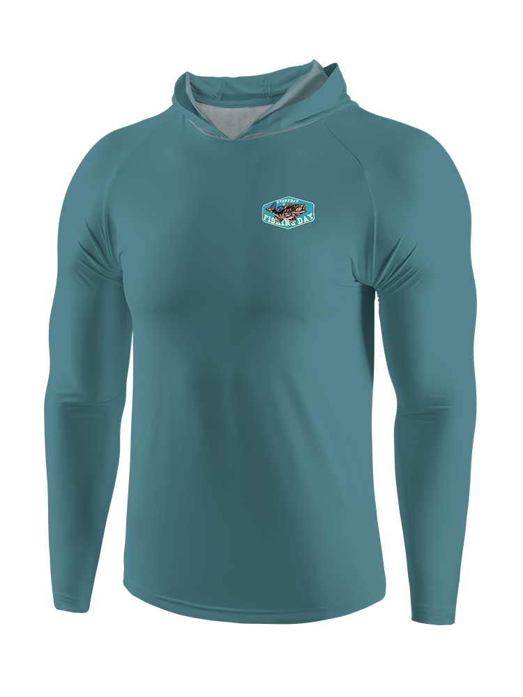 Everyday is National Fishing Day Humor UPF Hoodie