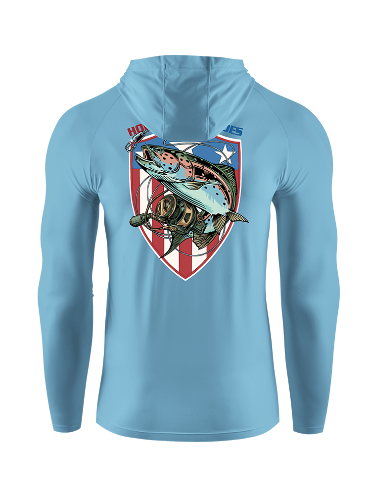 Hooks for Heroes Shield UPF Hoodie