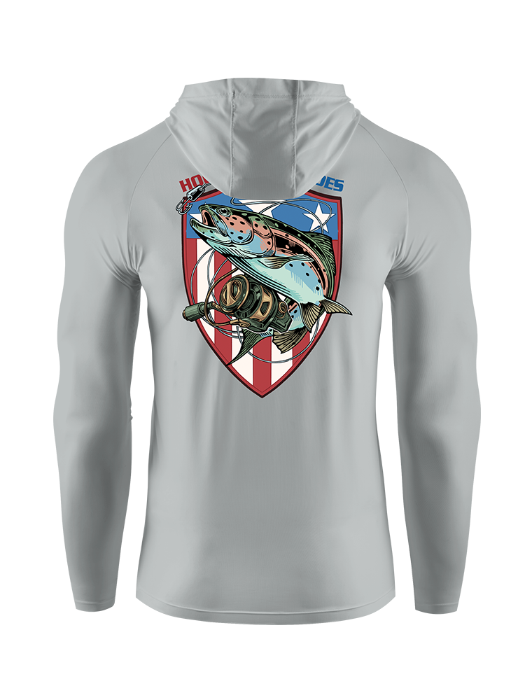 Hooks for Heroes Shield UPF Hoodie