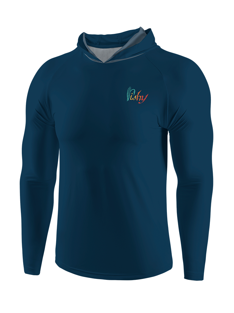 Here Fishy Fishy Fishy Fun UPF Hoodie