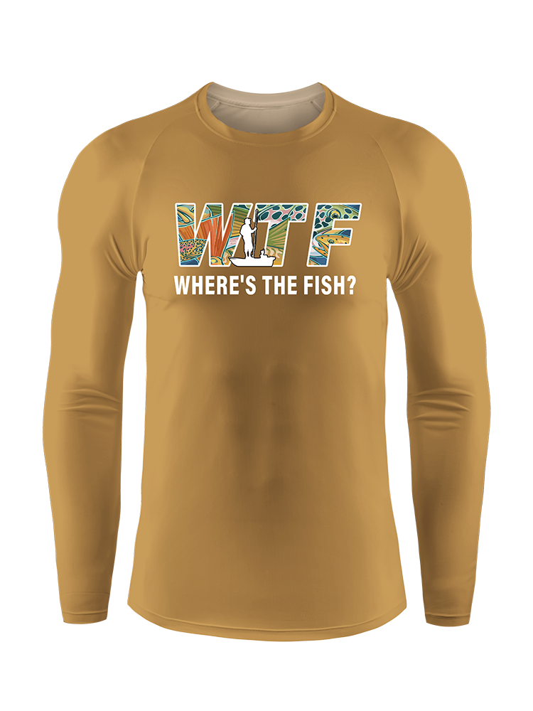 Where is The Fish Funny PF Long Sleeve Shirt