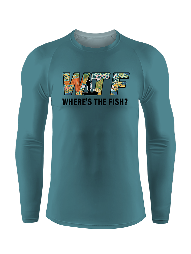 Where is The Fish Funny PF Long Sleeve Shirt