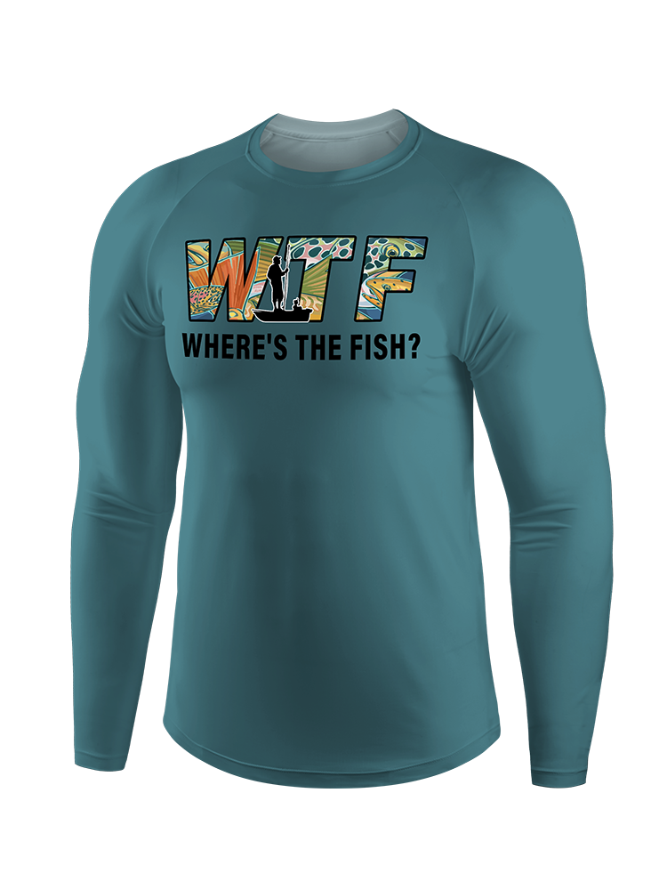 Where is The Fish Funny PF Long Sleeve Shirt