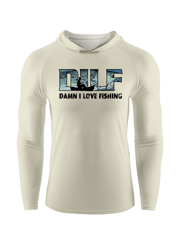 Damn I love Fishing Humor UPF Hoodie