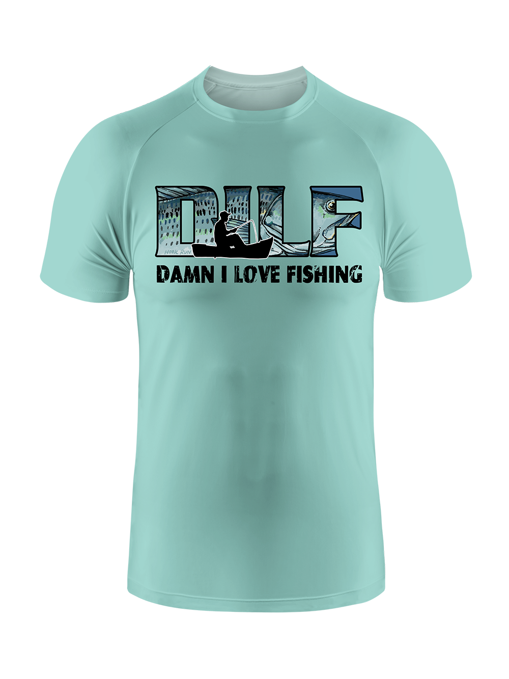 Damn I love Fishing Humor UPF Tee
