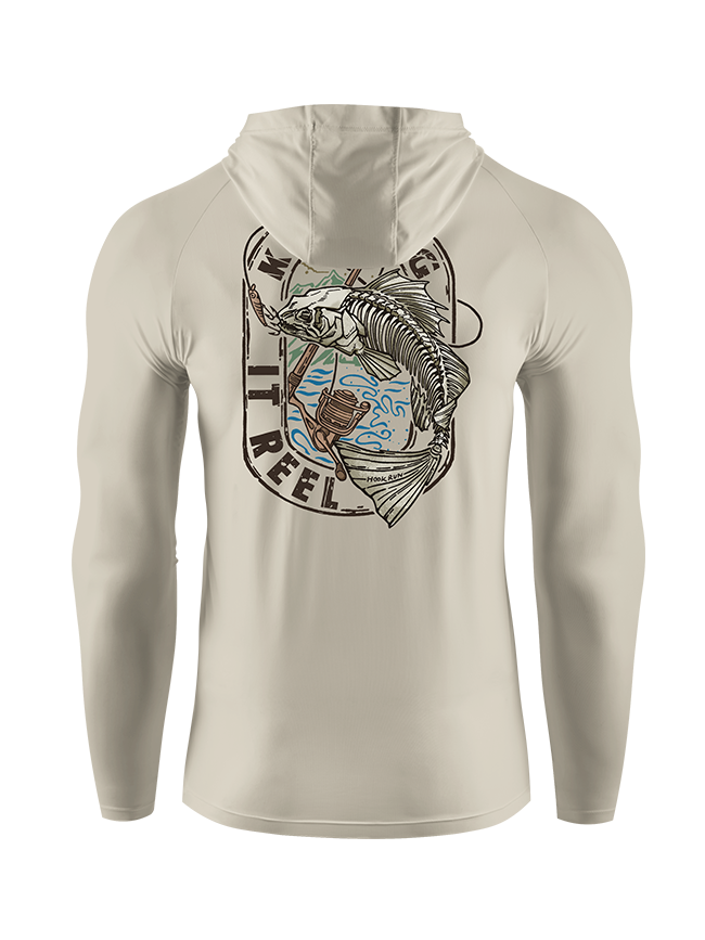 Keeping It Reel Bass Skeleton UPF Hoodie