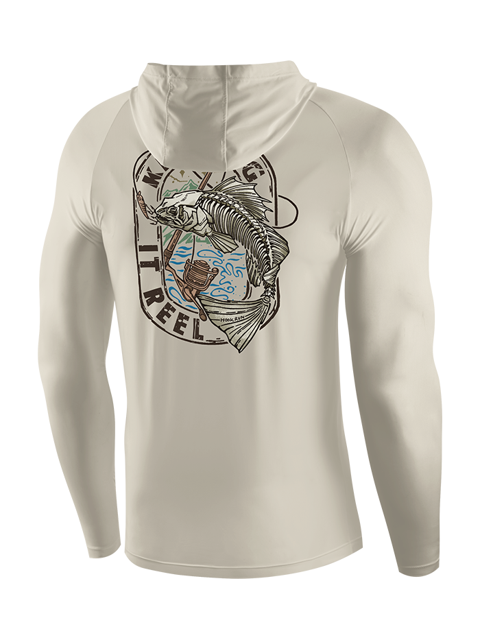 Keeping It Reel Bass Skeleton UPF Hoodie
