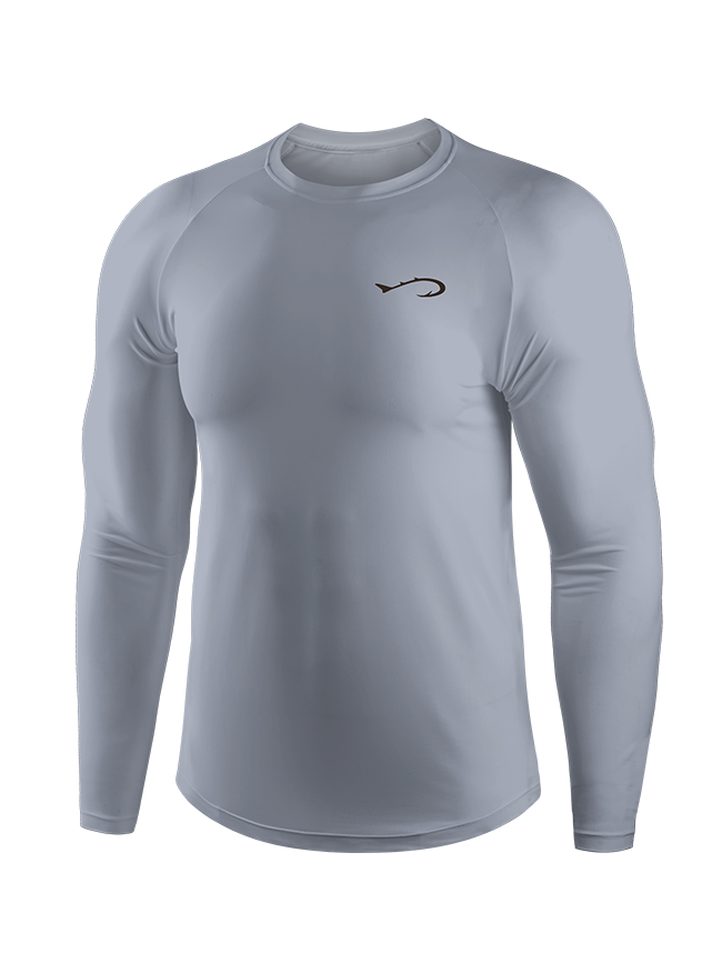 Keeping It Reel Bass Skeleton UPF Long Sleeve Shirt