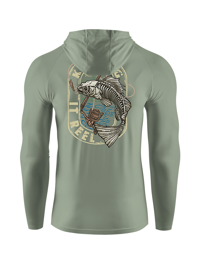 Keeping It Reel Bass Skeleton UPF Hoodie