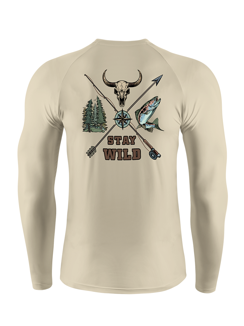 Stay Wild Embrace Adventure UPF Long Sleeve Shirt