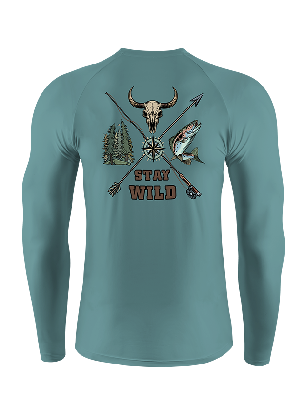 Stay Wild Embrace Adventure UPF Long Sleeve Shirt