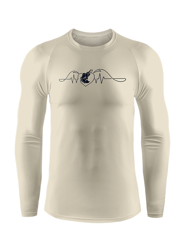 Fishing Heart Beat Pulse  UPF Long Sleeve Shirt