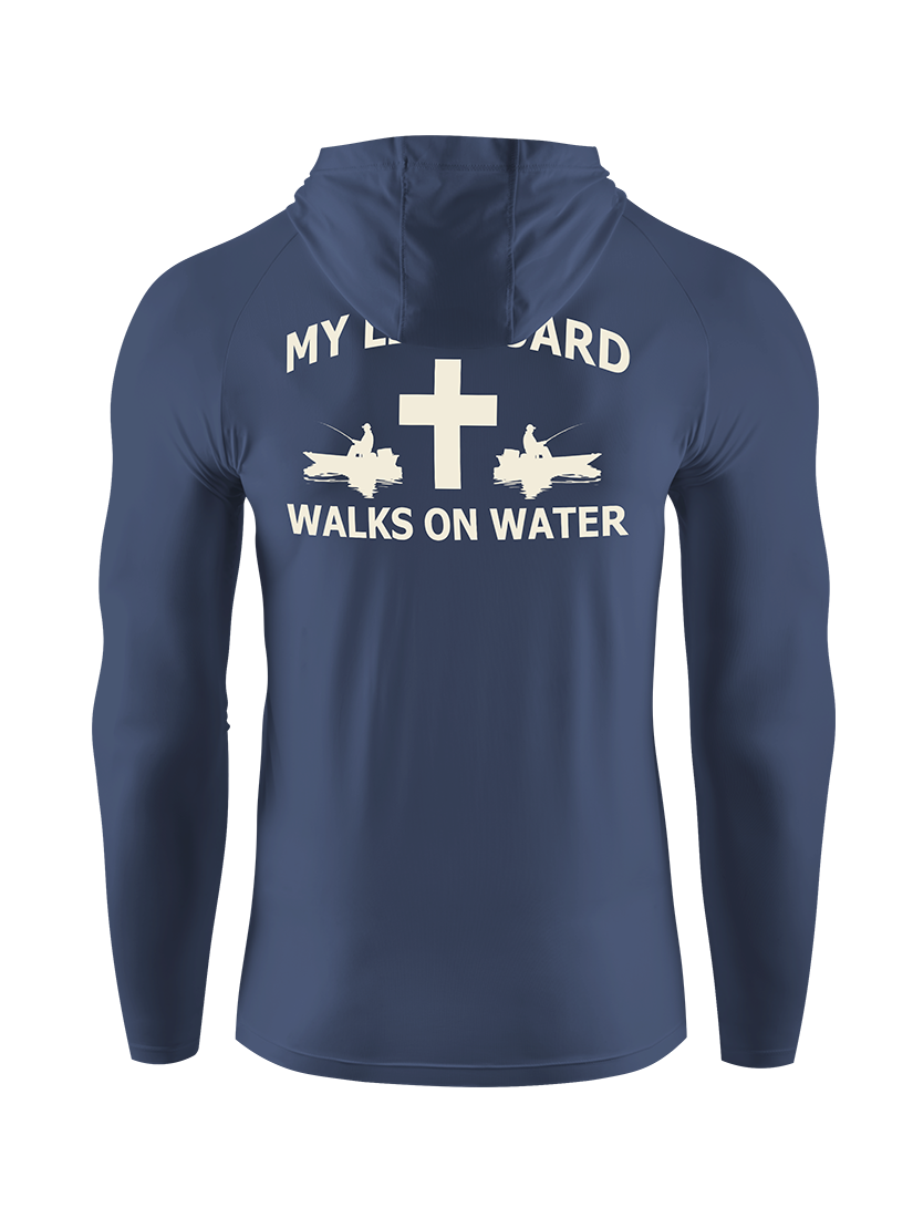 My Lifeguard Walks on Water Faith UPF Hoodie