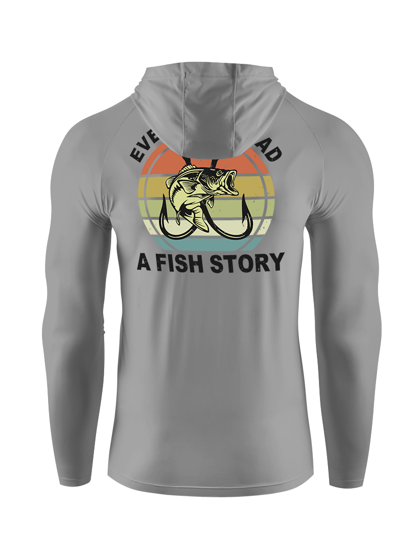 Even Jesus Had a Fish Story Retro UPF Hoodie