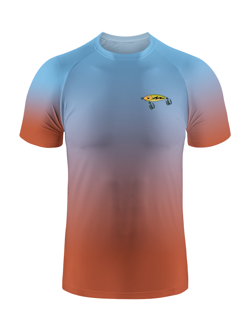 Hooked on a Day Off Gradient Fishing Tee