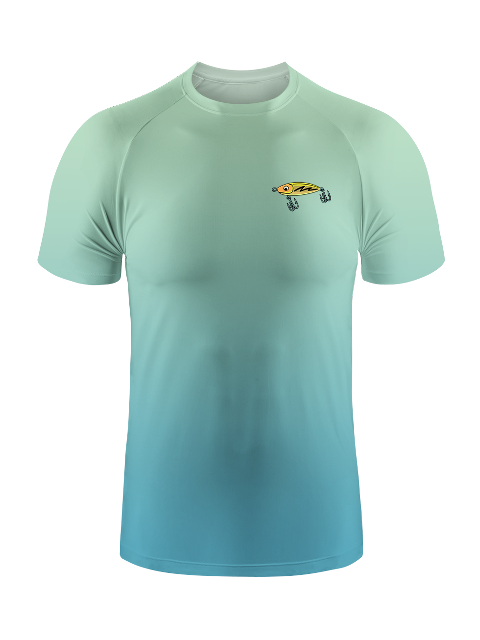 Hooked on a Day Off Gradient Fishing Tee
