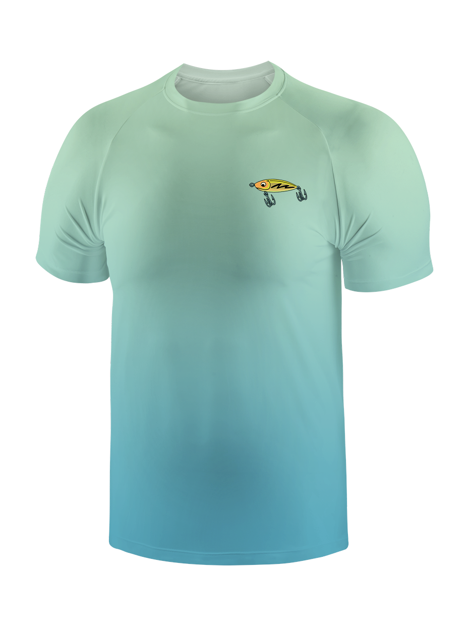 Hooked on a Day Off Gradient Fishing Tee