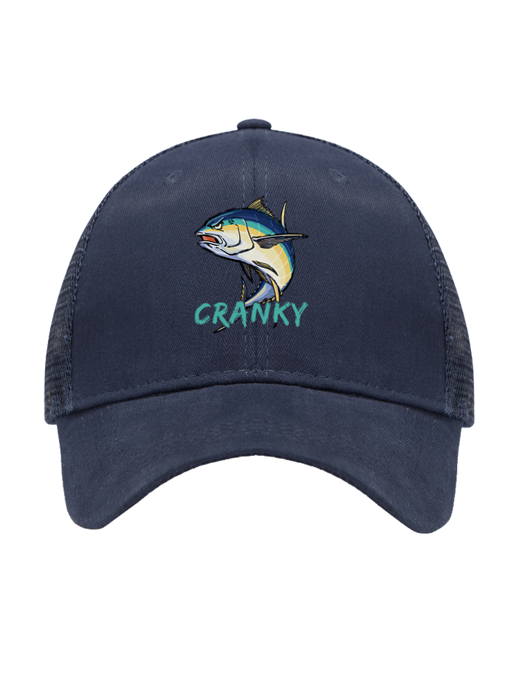 Ocean's Feisty Cranky Tuna Mesh Velcro Hat