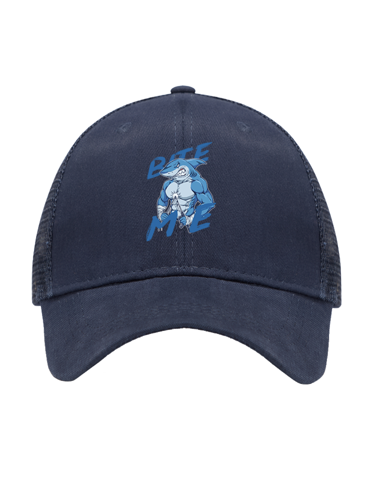Rebel Shark Bite Me Mesh Velcro Hat
