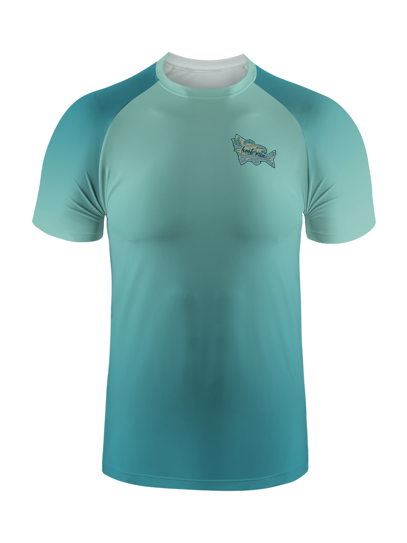 Clear Lake Bass Lures Gradient Fishing Tee
