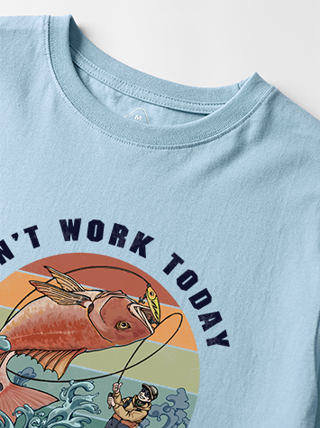Hooked on a Day Off Vintage Cotton Tee