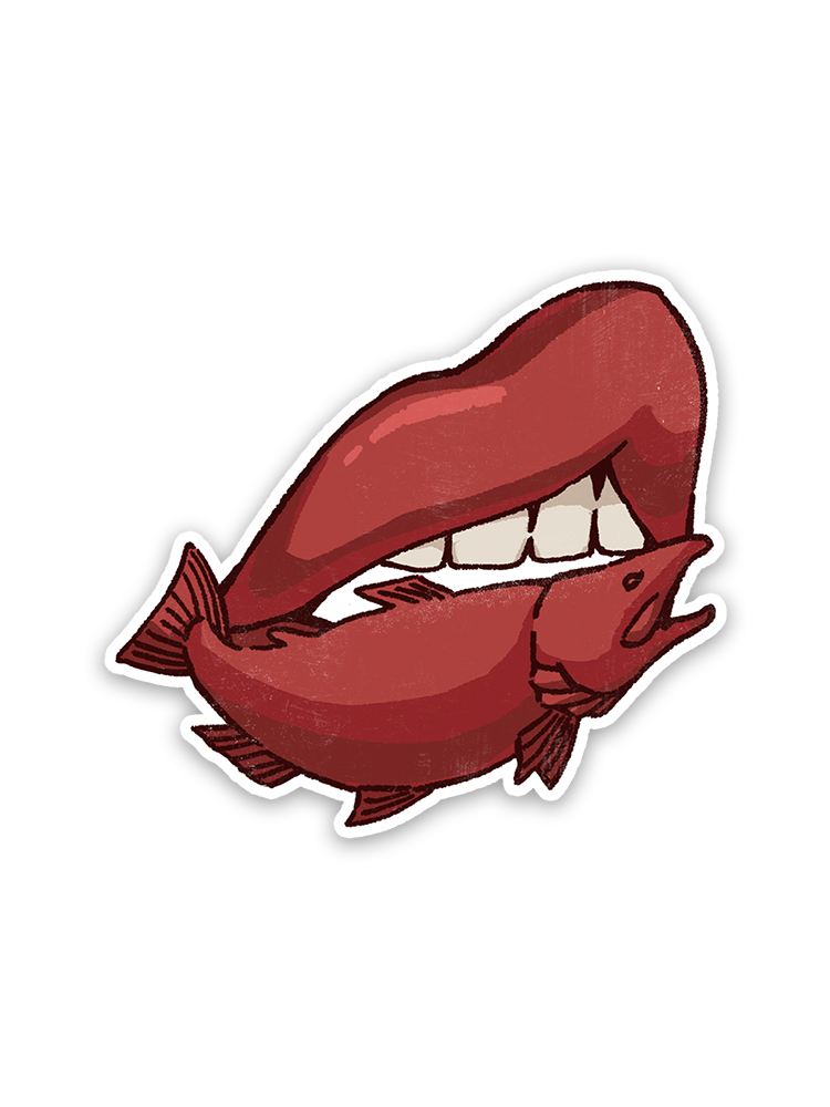 Fish Want Me Women Fear Me Sticker