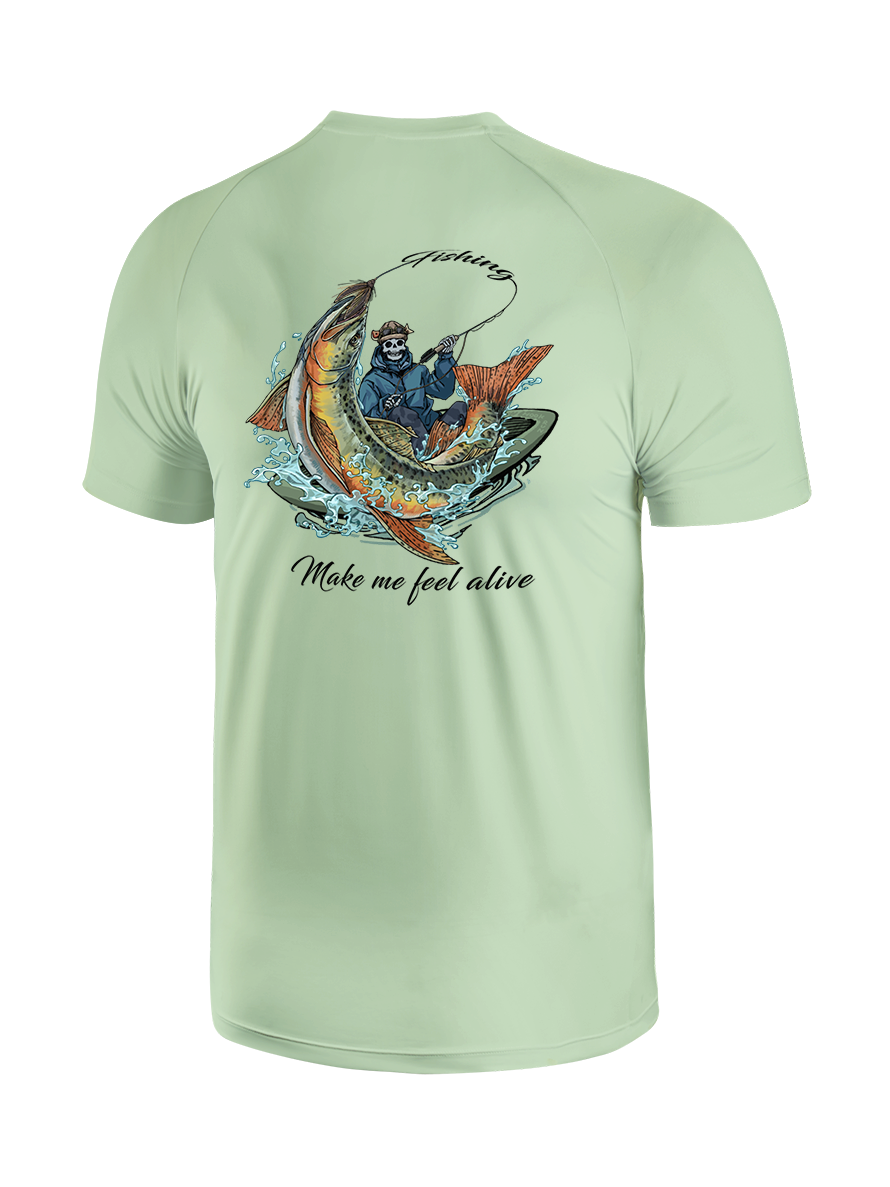 fishing-make-me-feel-alive-upf-tee