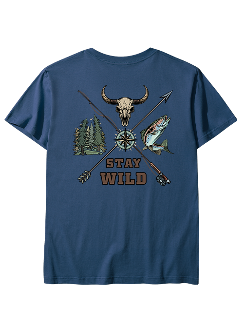 Stay Wild Embrace Adventure Unisex Classic Cotton Tee