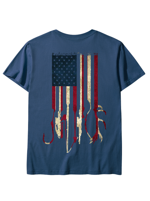 Outdoor Patriot  Fishing & Hunting Adventure Unisex Classic Cotton Tee