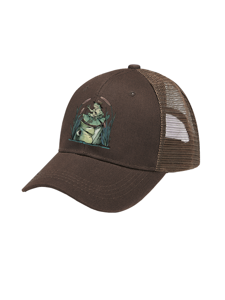 There's Always a Bigger Fish Mesh Velcro Hat