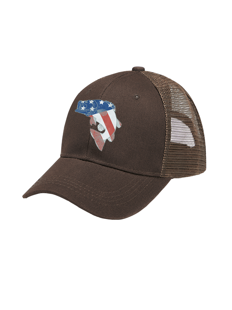 Otter vs Bass Mesh Velcro Hat