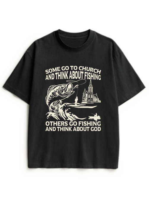 Faith & Fishing Reflective Moments Heavyweight Cotton T-Shirt