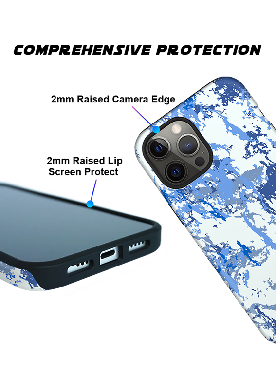 Artistic and Fluid Water Ink Splash Full Print iPhone Case